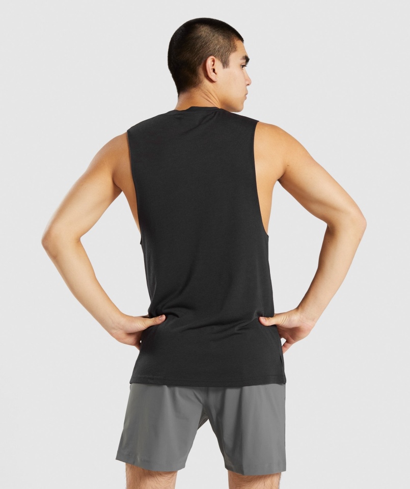 Gymshark Studio Tank Czarny