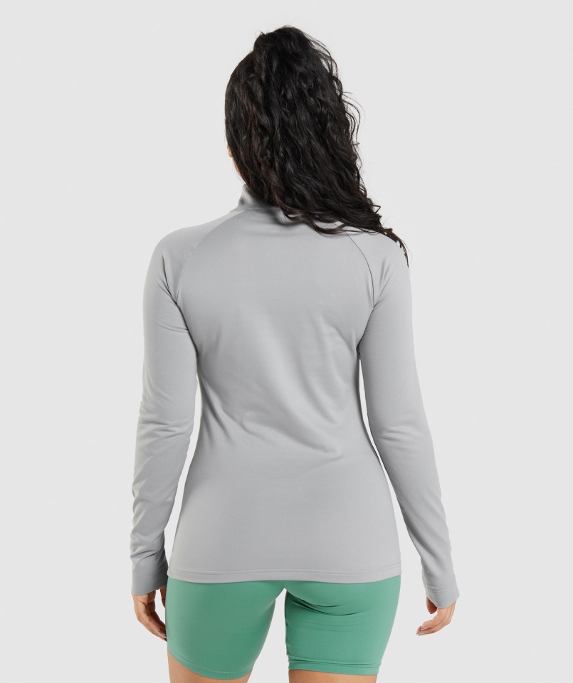 Gymshark Trening 1/4 Zip Smokey Grey