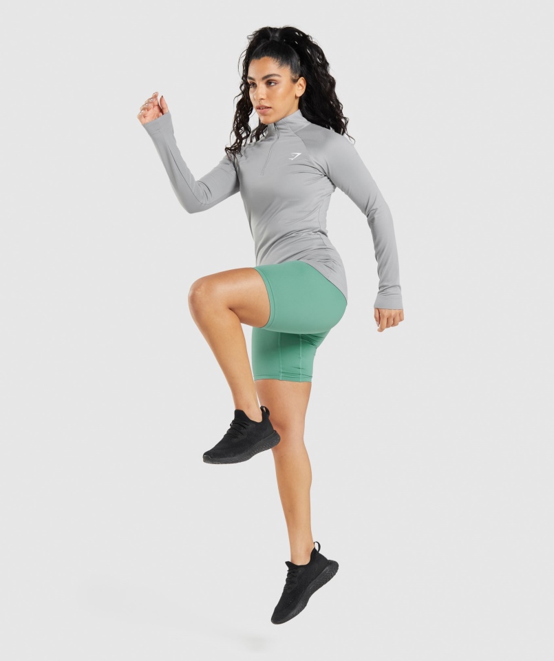 Gymshark Trening 1/4 Zip Smokey Grey