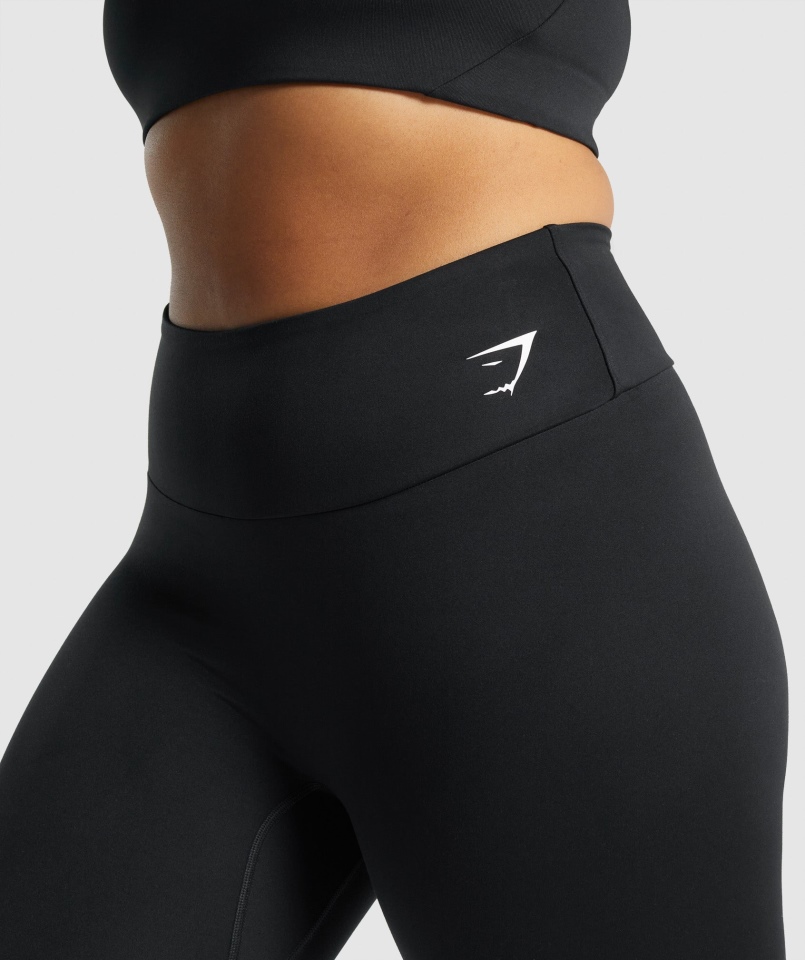 Gymshark Trening 7/8 Legginsy Czarne