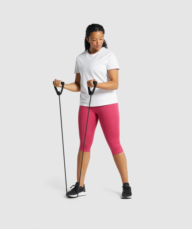 Koszulka Treningowa Gymshark Basic Biała