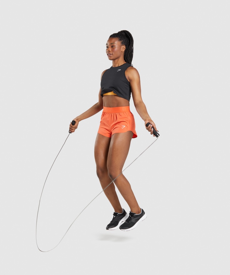 Gymshark Trening Crop Tank Czarny