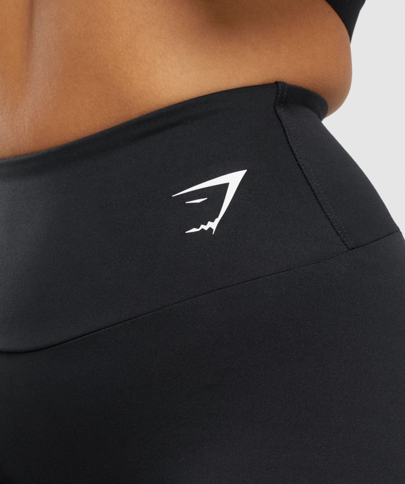 Gymshark Treningowe Spodenki Rowerowe Czarne