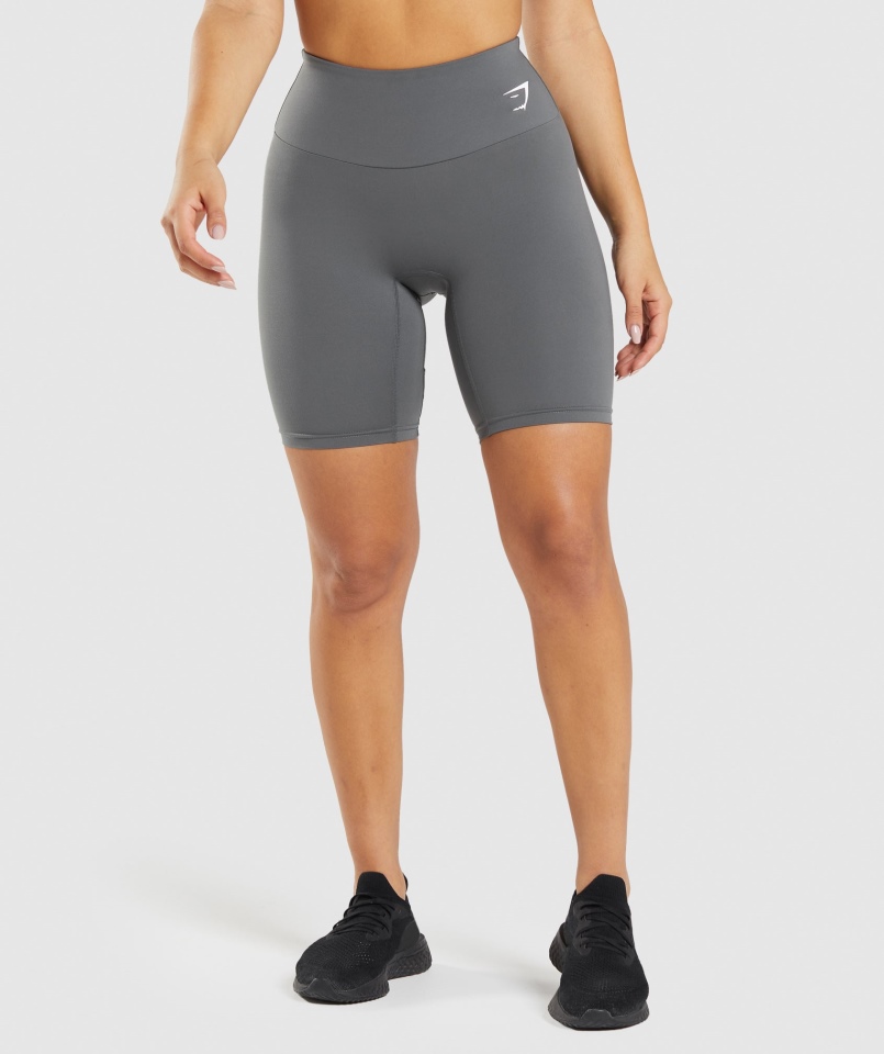 Gymshark Treningowe Spodenki Rowerowe Antracytowe