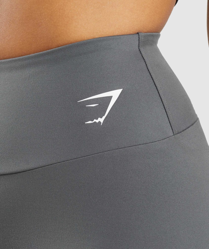 Gymshark Treningowe Spodenki Rowerowe Antracytowe