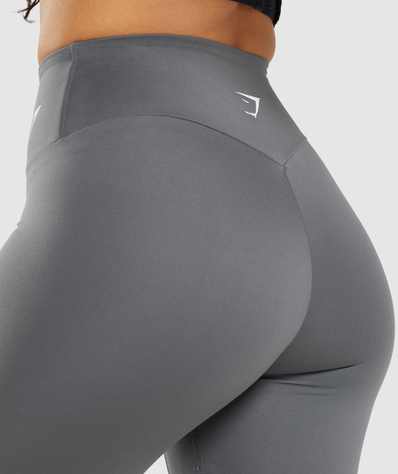 Gymshark Treningowe Spodenki Rowerowe Antracytowe