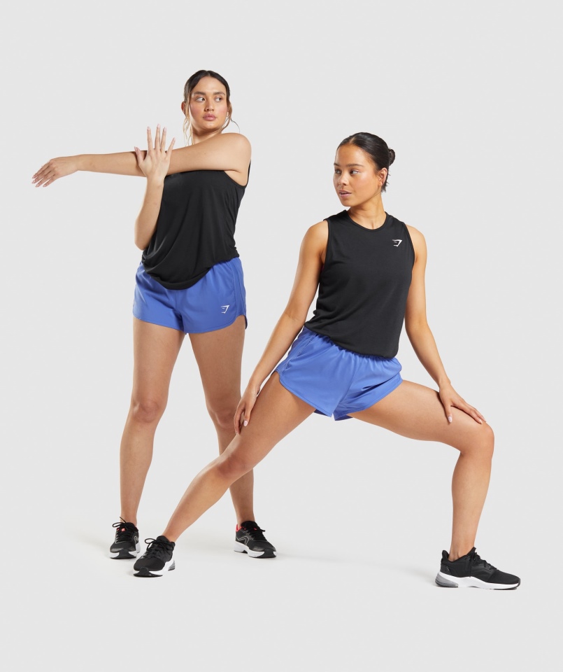 Gymshark Trening Drop Arm Tank Czarny