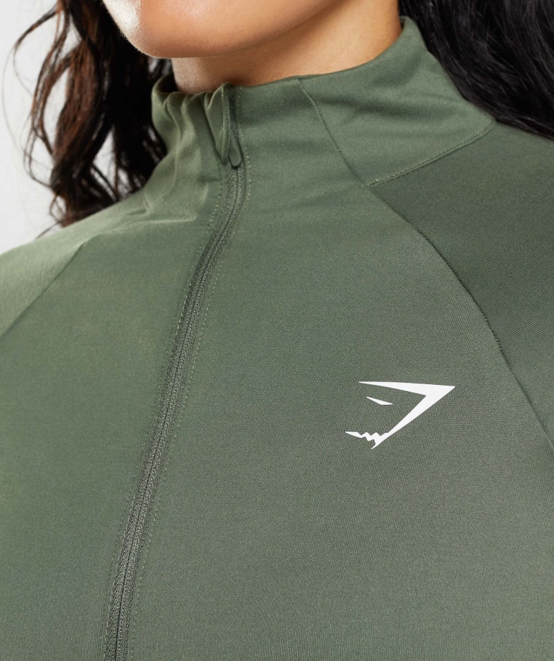 Kurtka Treningowa Gymshark Rdzeń Oliwkowa