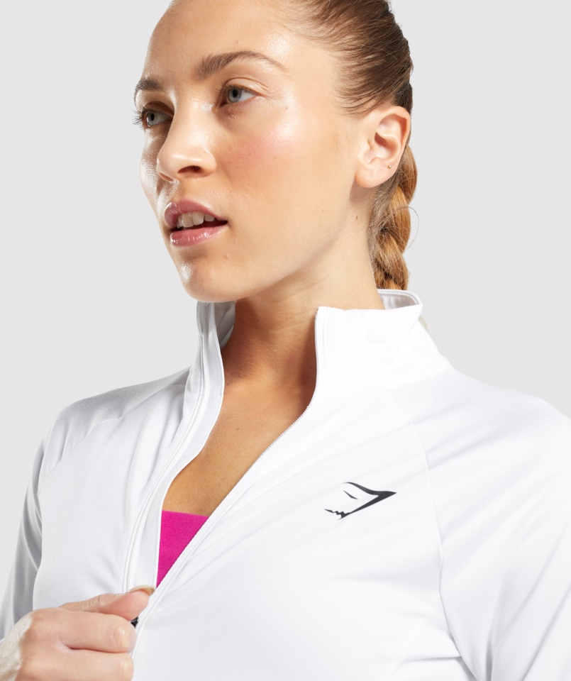 Kurtka Treningowa Gymshark Biała
