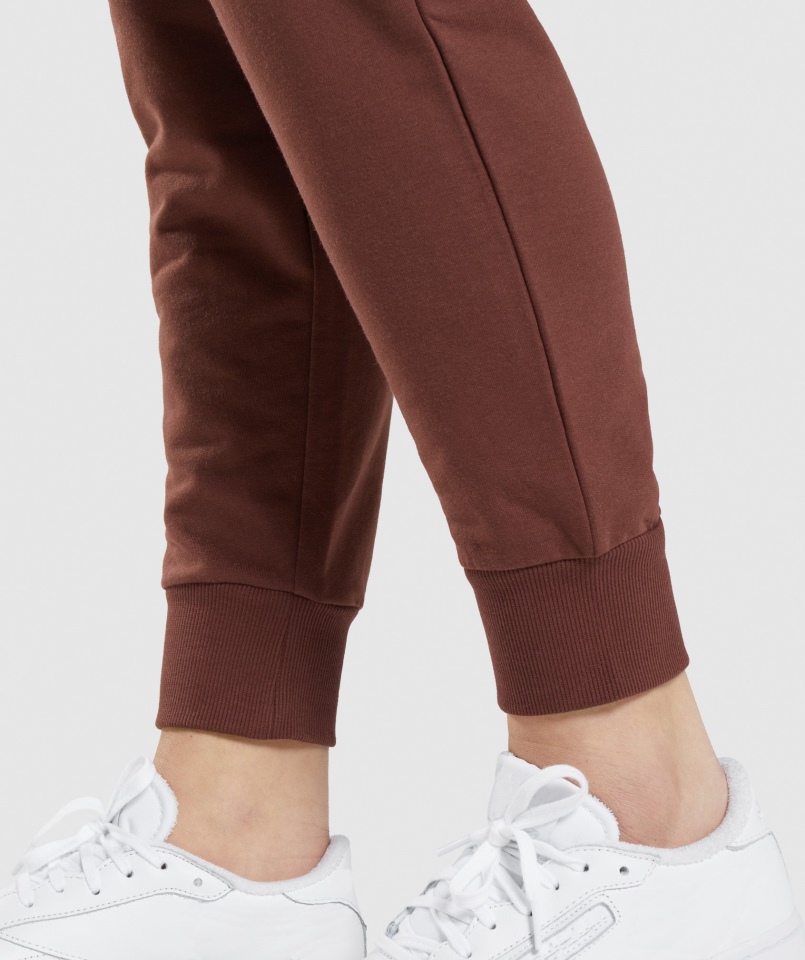 Joggery Treningowe Gymshark Wiśniowe Brązowe