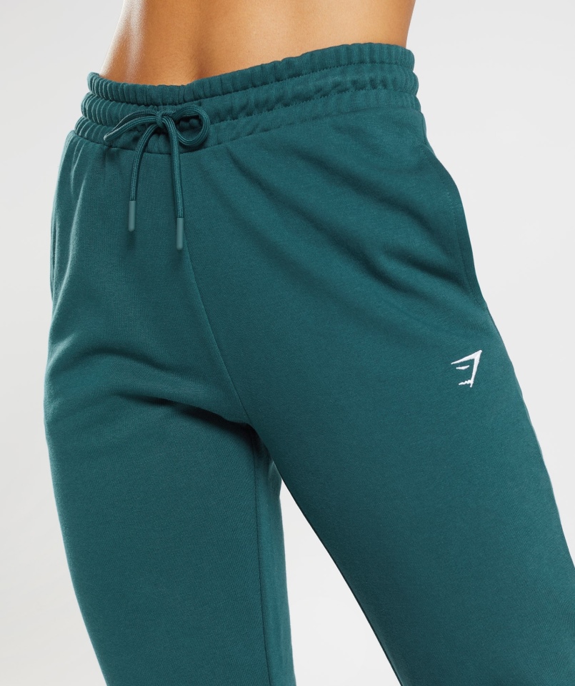 Gymshark Treningowe Joggery Zimowe Turkusowe