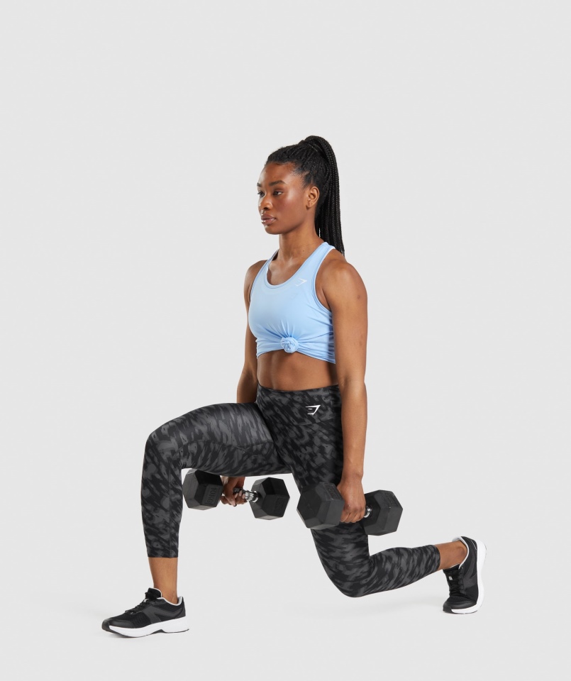 Legginsy Treningowe Gymshark Czarny Nadruk