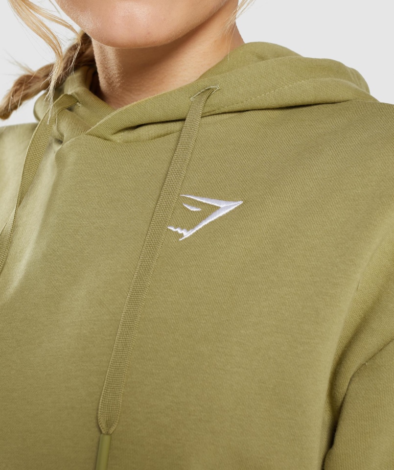 Gymshark Treningowa Bluza Oversize Z Kapturem Griffin Green