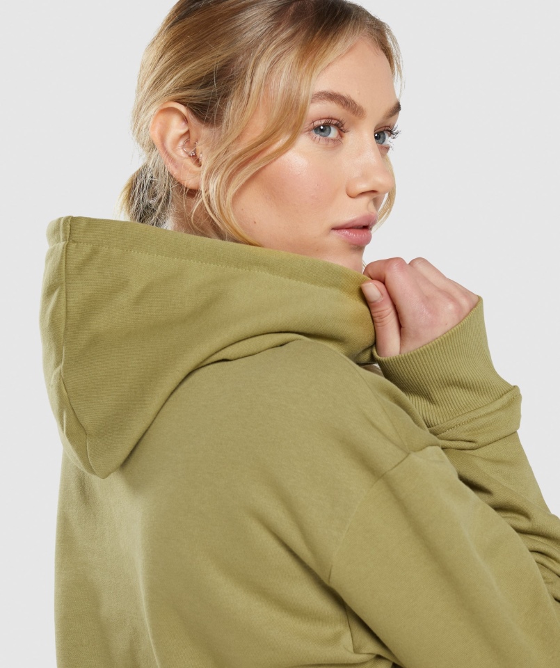 Gymshark Treningowa Bluza Oversize Z Kapturem Griffin Green