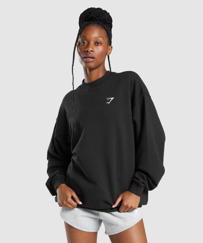 Gymshark Treningowa Bluza Oversize Czarna