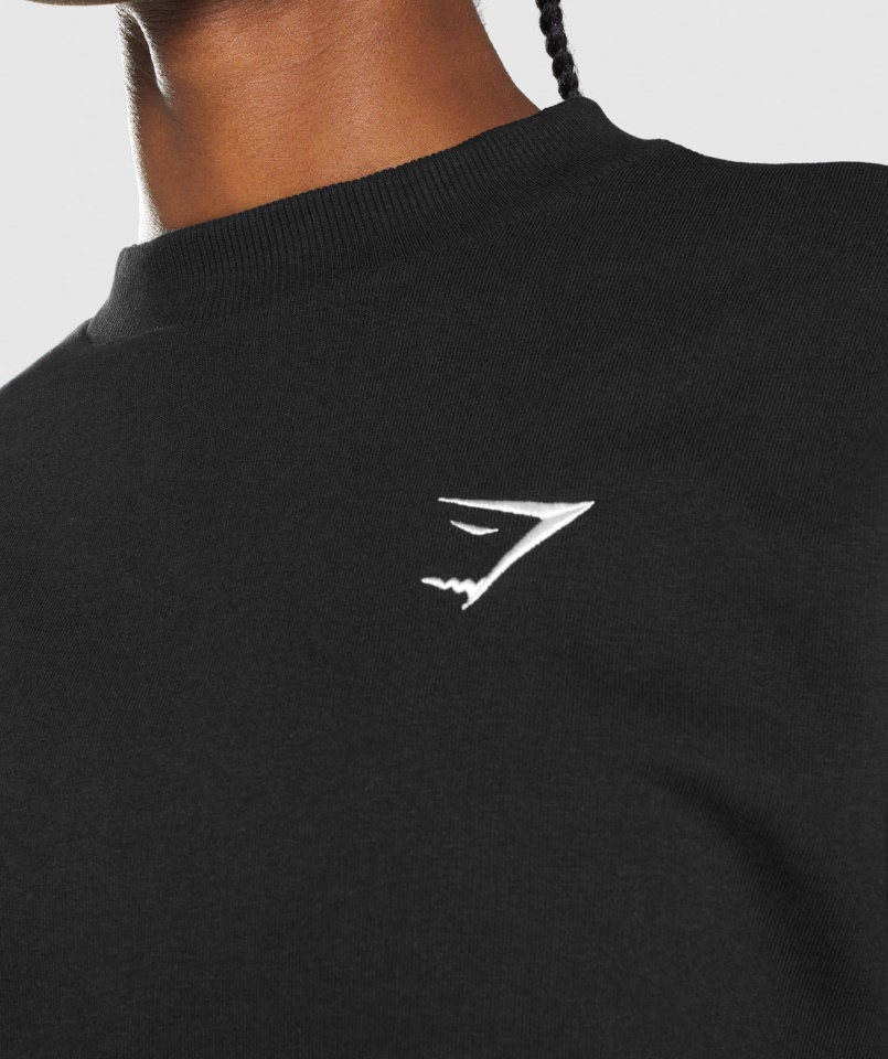 Gymshark Treningowa Bluza Oversize Czarna