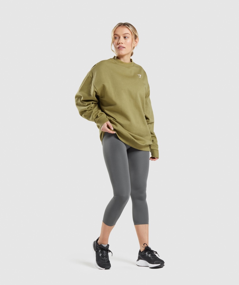 Gymshark Treningowa Bluza Oversize Griffin Green
