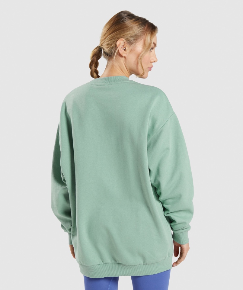 Gymshark Treningowa Bluza Oversize Maya Niebieska