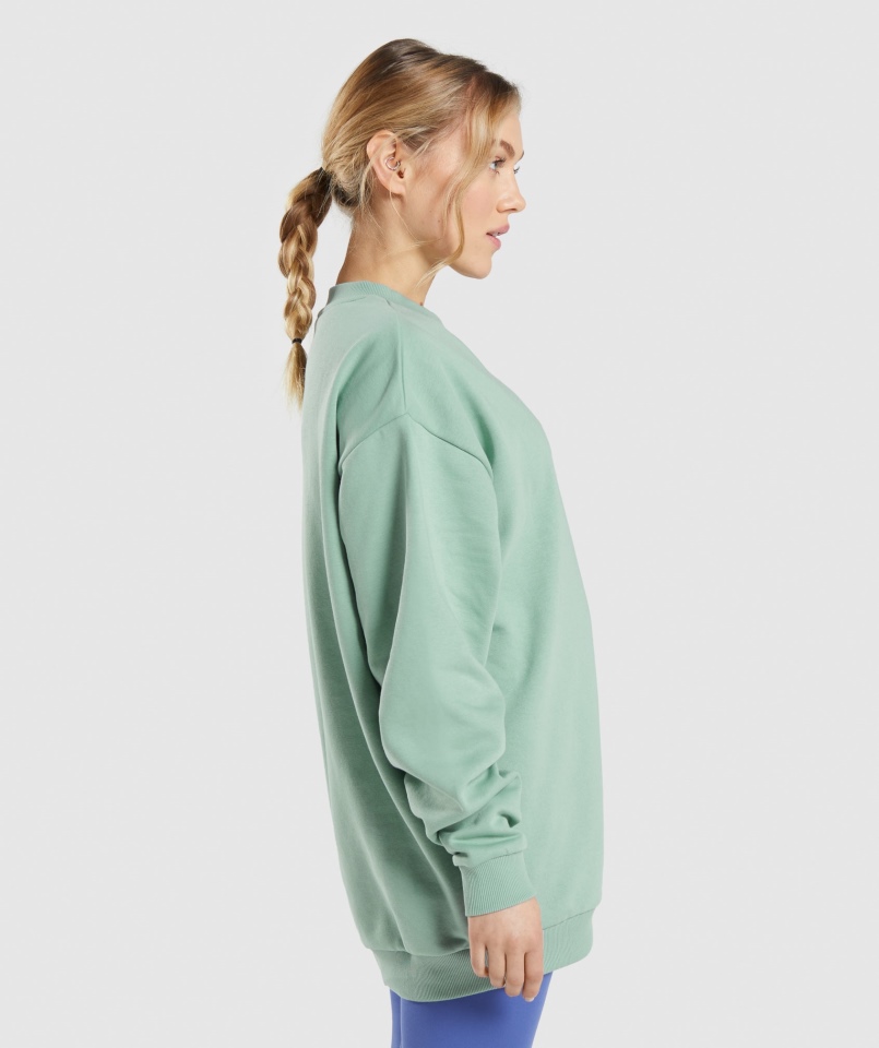 Gymshark Treningowa Bluza Oversize Maya Niebieska