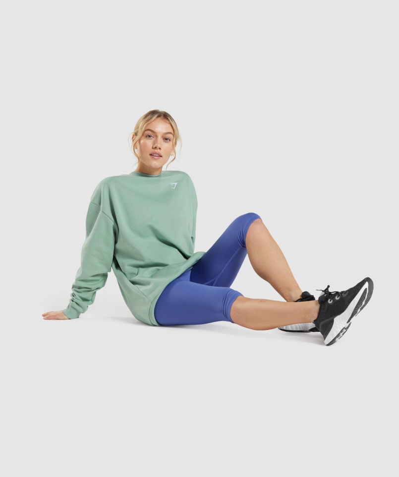 Gymshark Treningowa Bluza Oversize Maya Niebieska