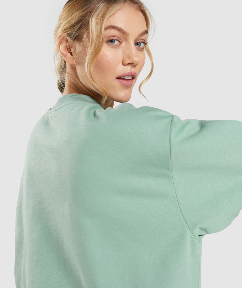 Gymshark Treningowa Bluza Oversize Maya Niebieska