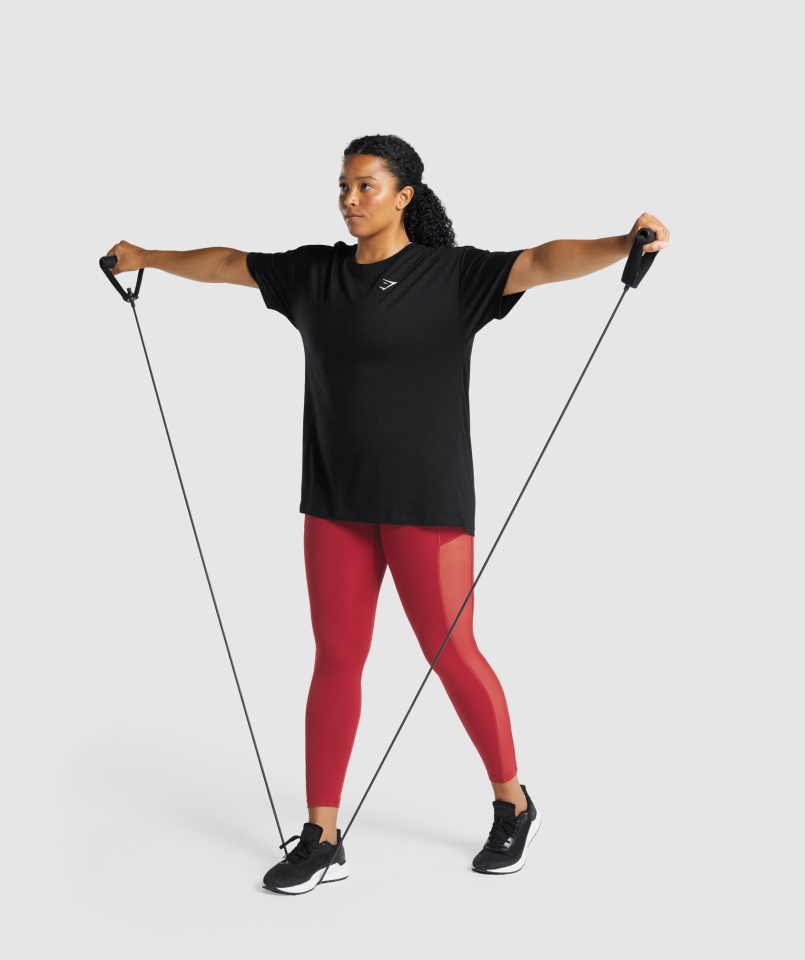 Gymshark Treningowa Koszulka Oversize Czarna