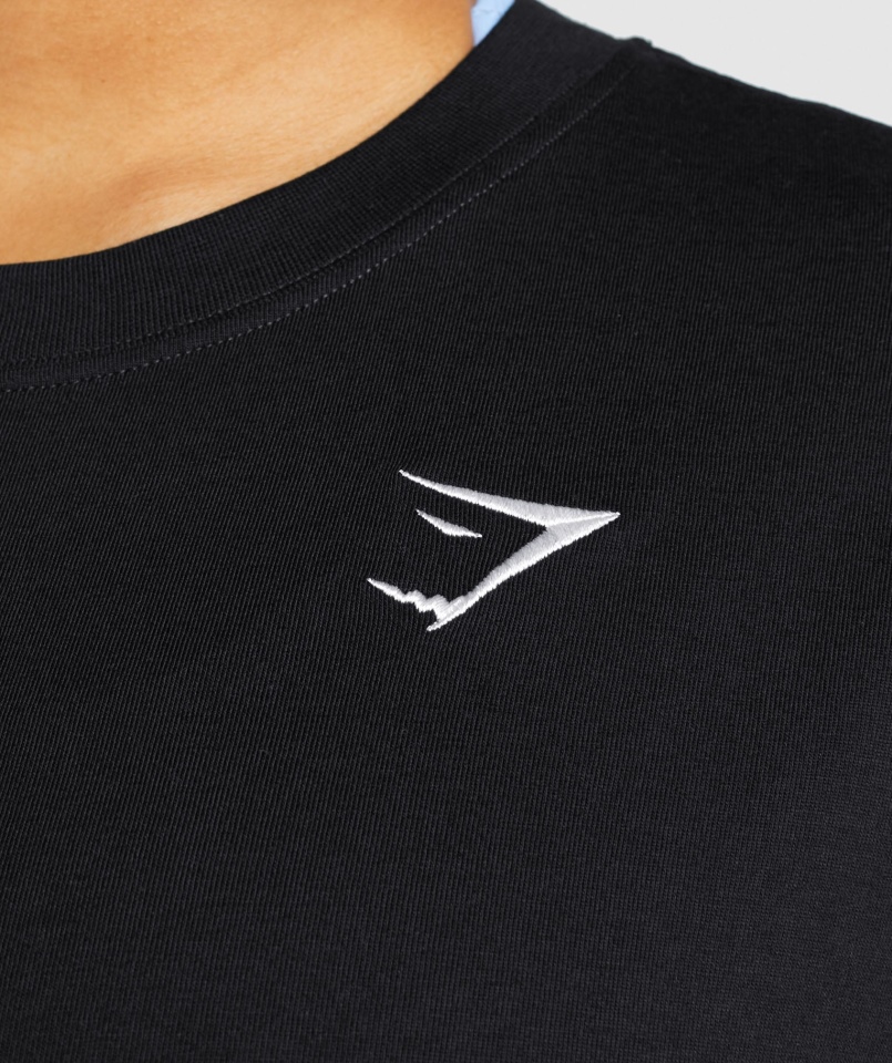 Gymshark Treningowa Koszulka Oversize Czarna
