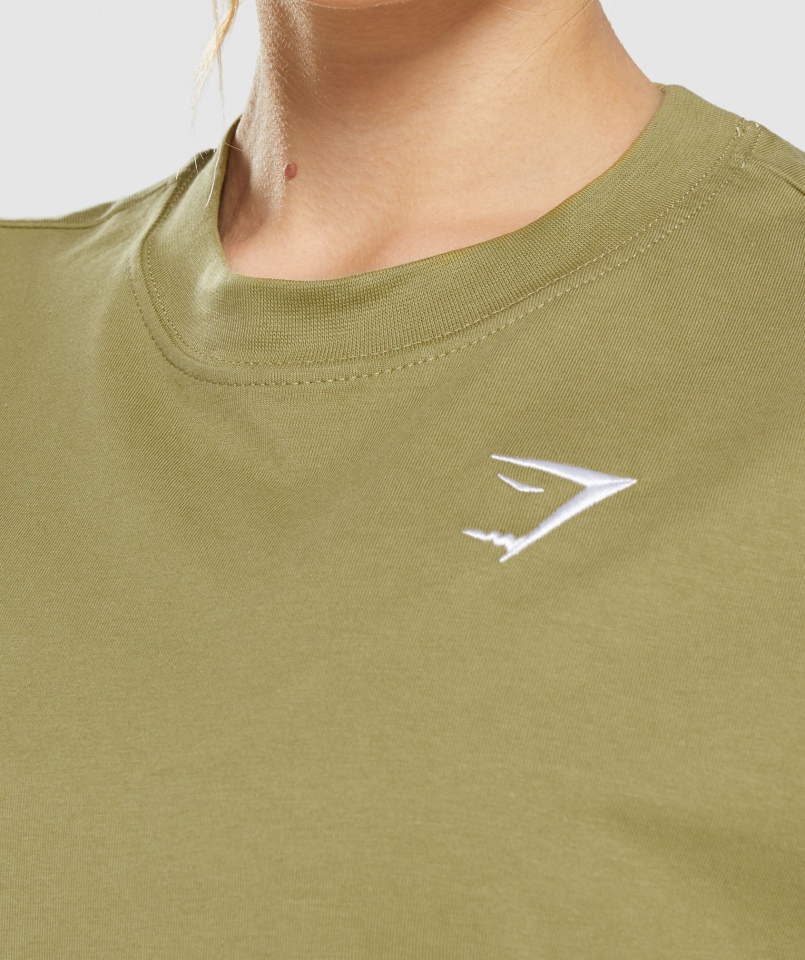 Gymshark Treningowa Koszulka Oversize Griffin Green