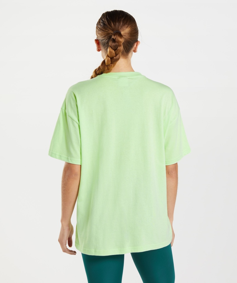 Gymshark Treningowa Koszulka Oversize Kiwi Green