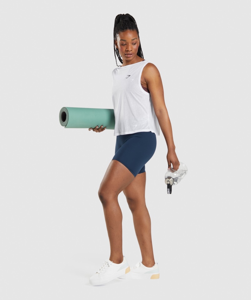 Gymshark Treningowy Oversize Tank Biały