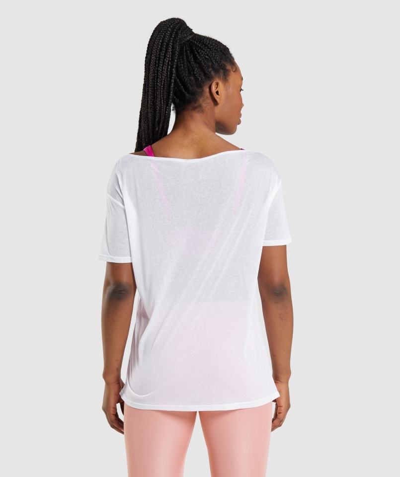 Gymshark Trening Oversize Biały