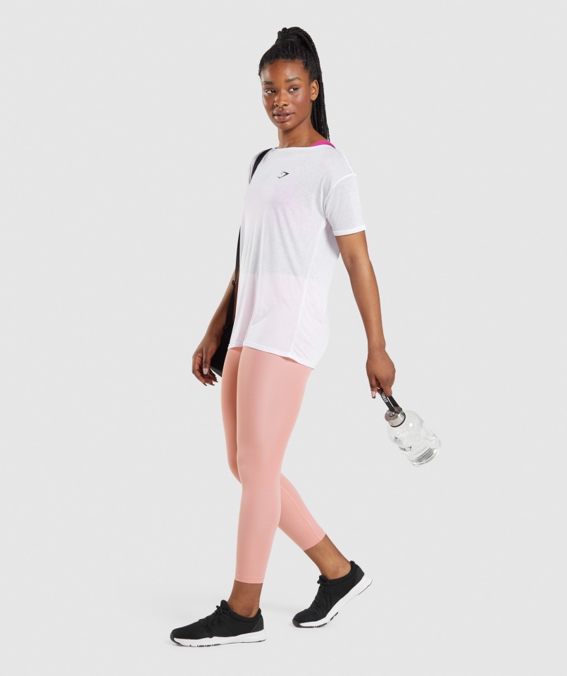 Gymshark Trening Oversize Biały