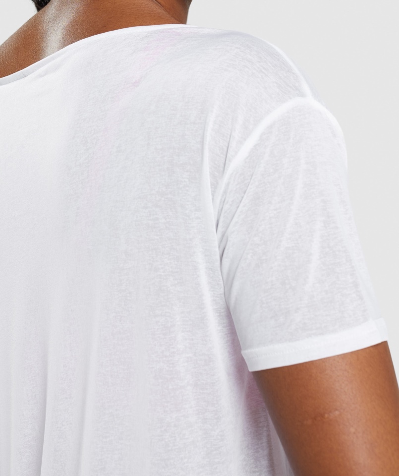 Gymshark Trening Oversize Biały