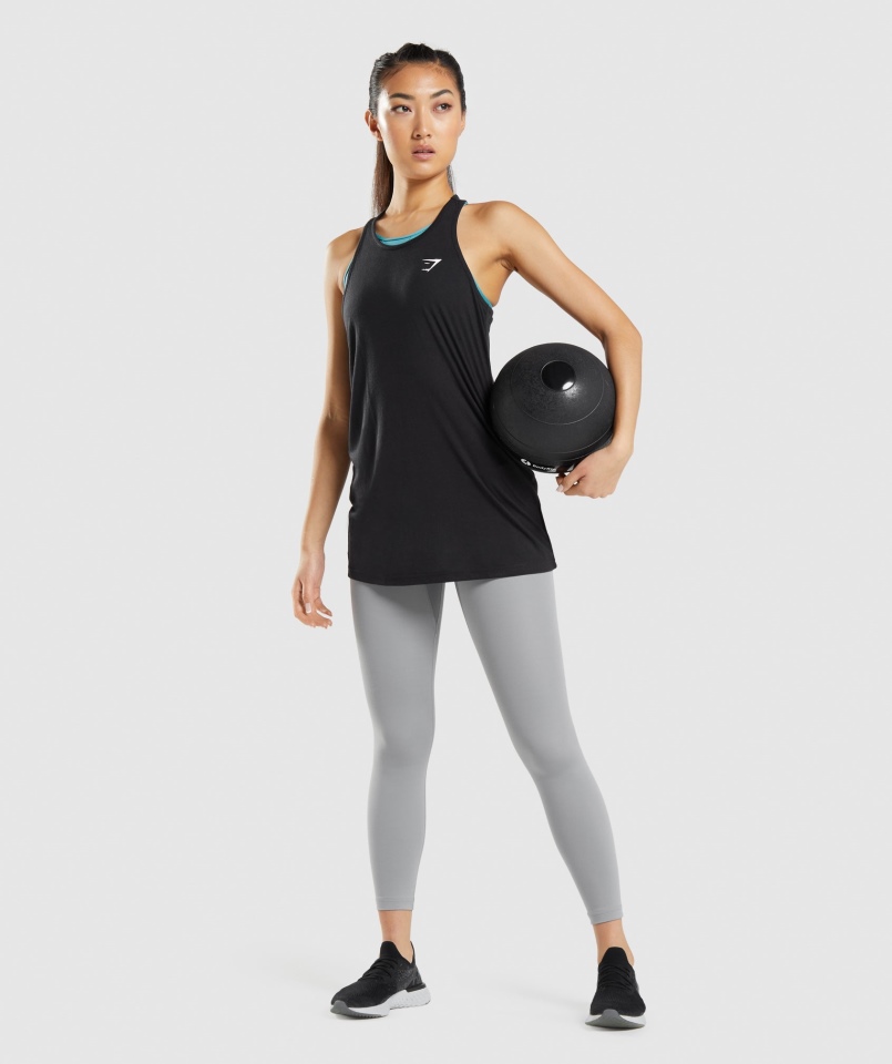 Gymshark Treningowa Kamizelka Oversize Czarna