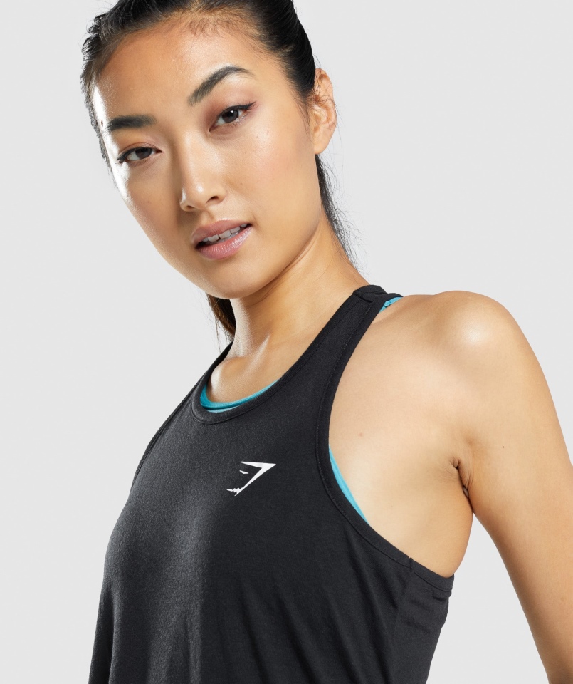 Gymshark Treningowa Kamizelka Oversize Czarna