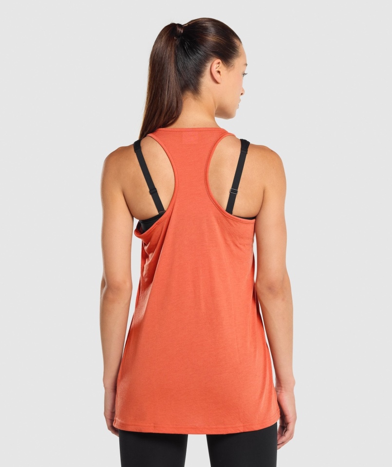 Gymshark Treningowa Kamizelka Oversize Pomarańczowa