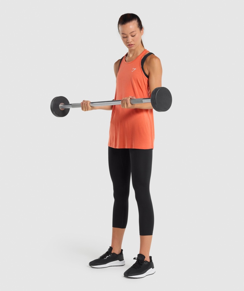 Gymshark Treningowa Kamizelka Oversize Pomarańczowa