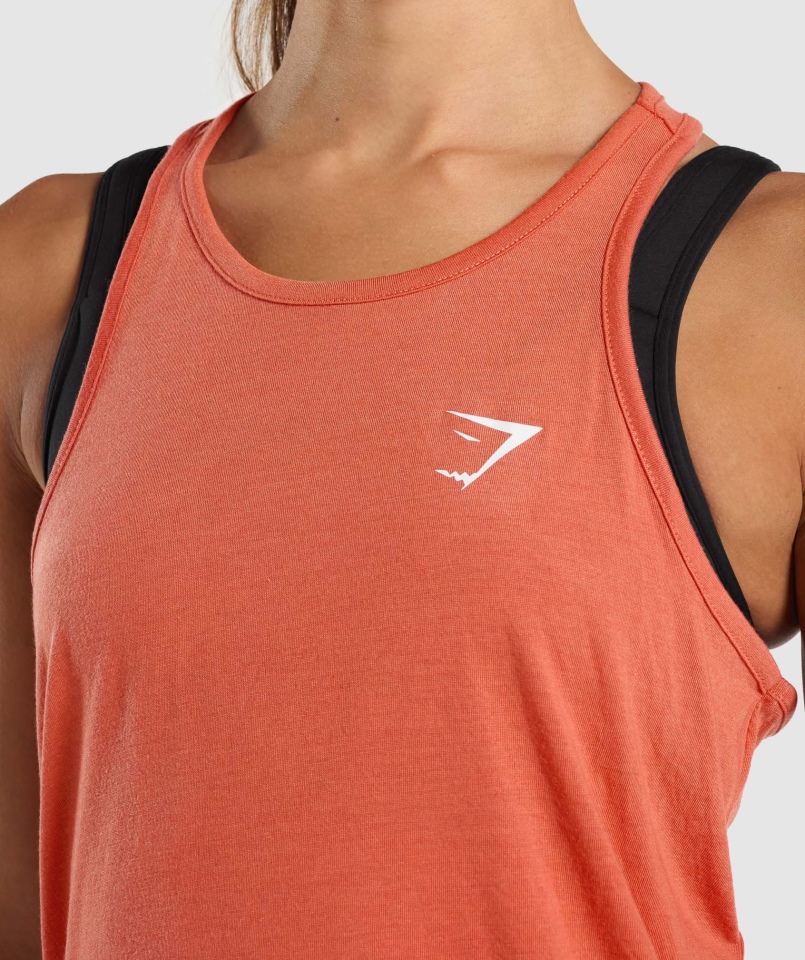 Gymshark Treningowa Kamizelka Oversize Pomarańczowa