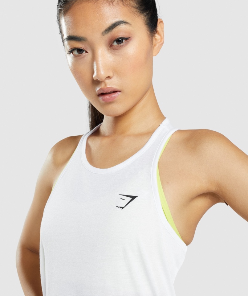 Gymshark Treningowa Kamizelka Oversize Biała
