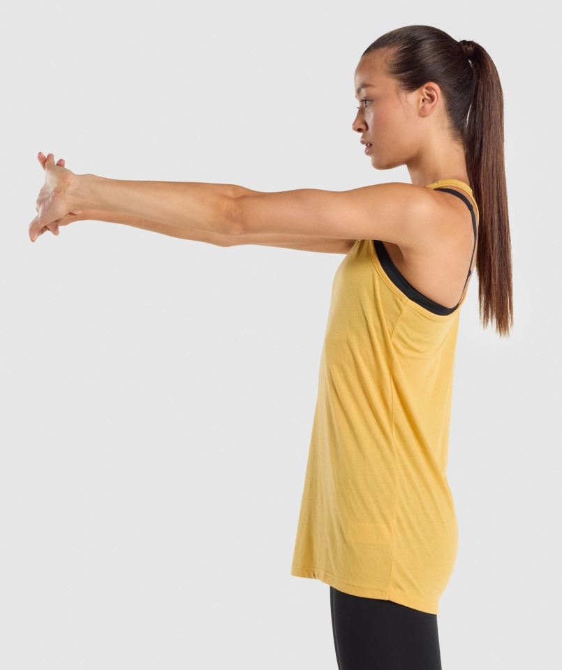 Gymshark Treningowa Kamizelka Oversize żółta