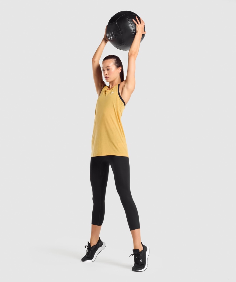 Gymshark Treningowa Kamizelka Oversize żółta
