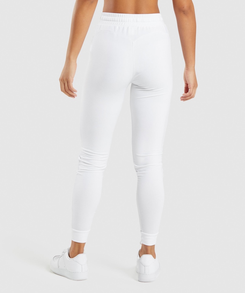Gymshark Treningowe Joggery Pippa Białe