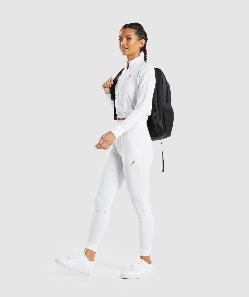 Gymshark Treningowe Joggery Pippa Białe