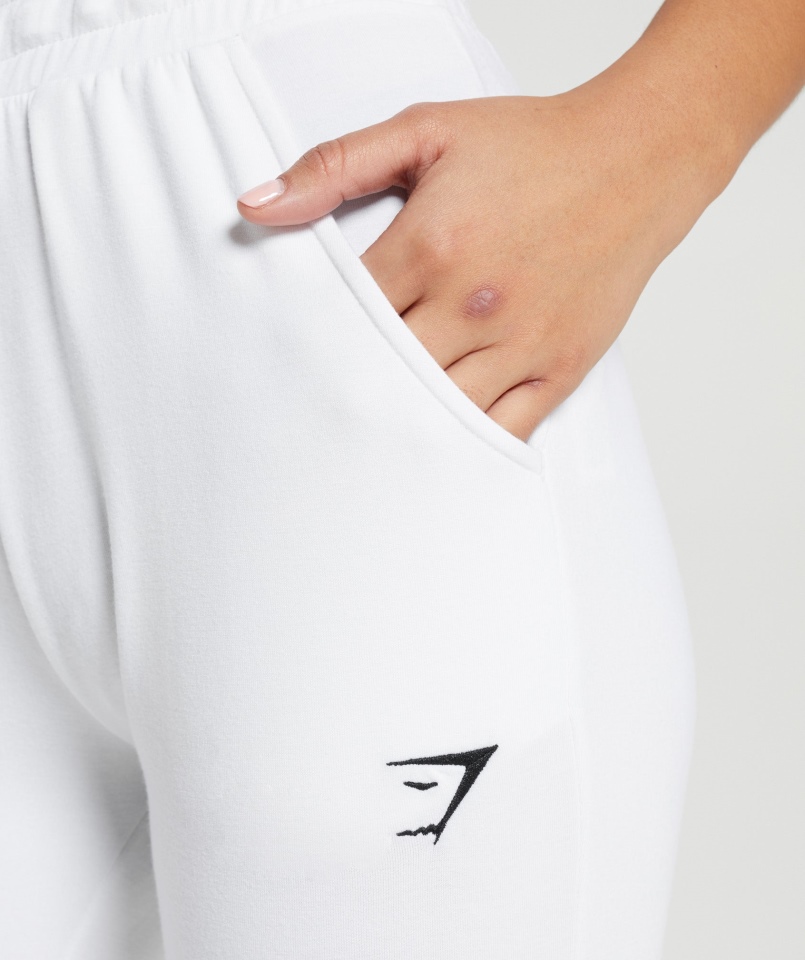 Gymshark Treningowe Joggery Pippa Białe
