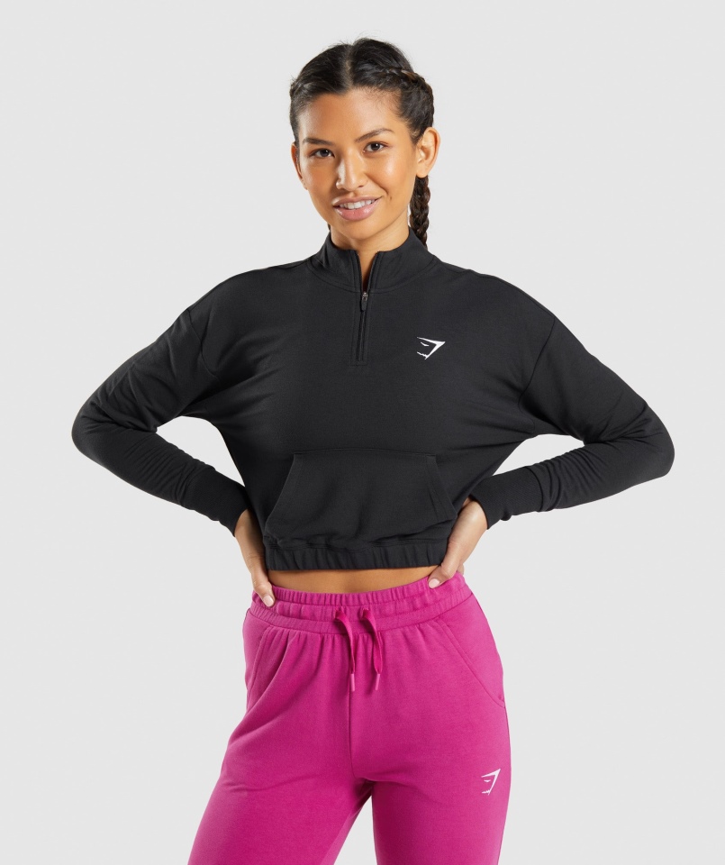 Gymshark Treningowy Sweter Pippa Czarny