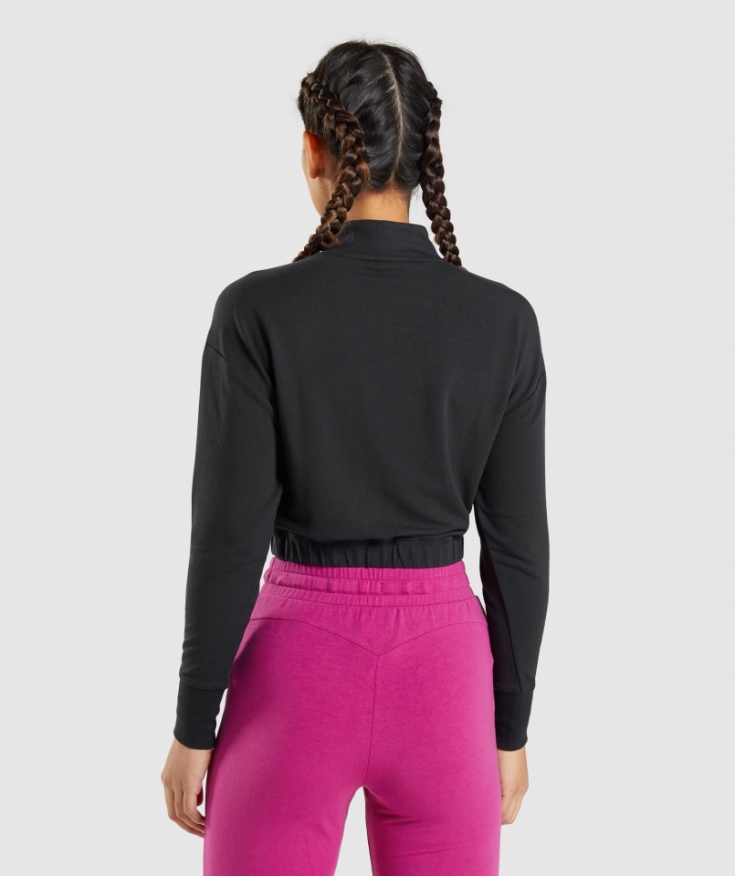 Gymshark Treningowy Sweter Pippa Czarny