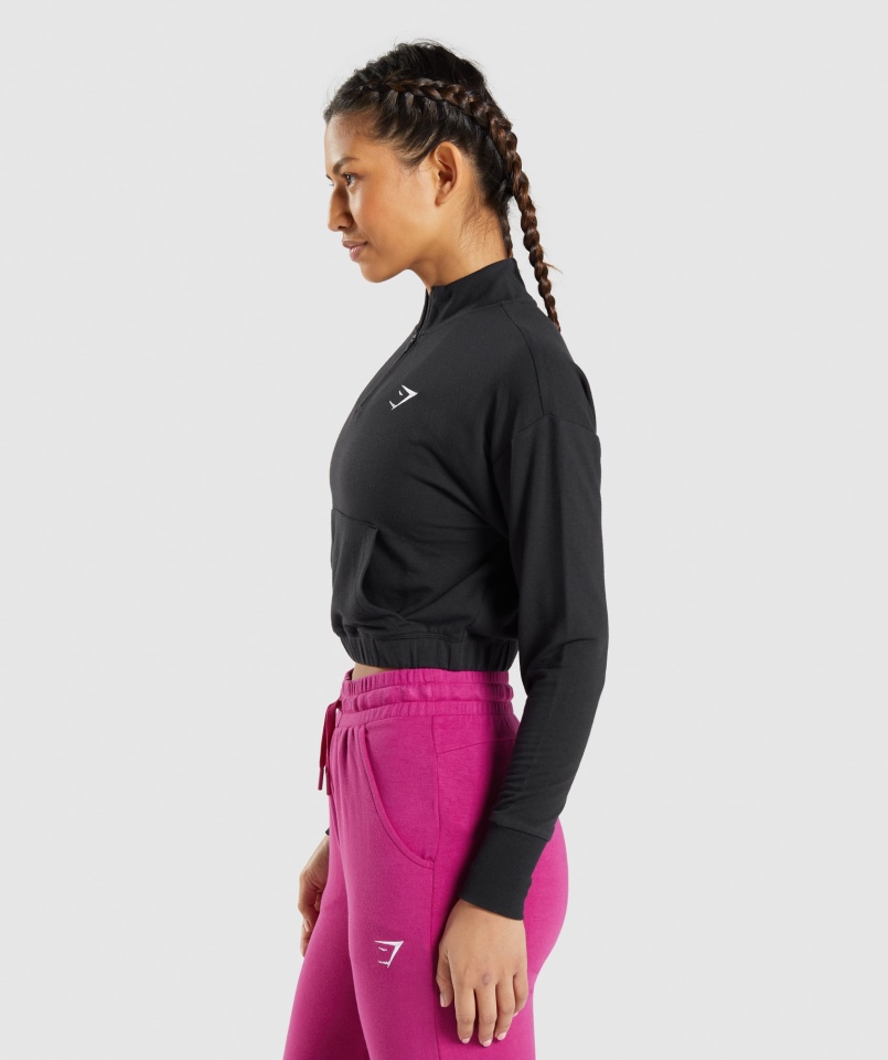 Gymshark Treningowy Sweter Pippa Czarny