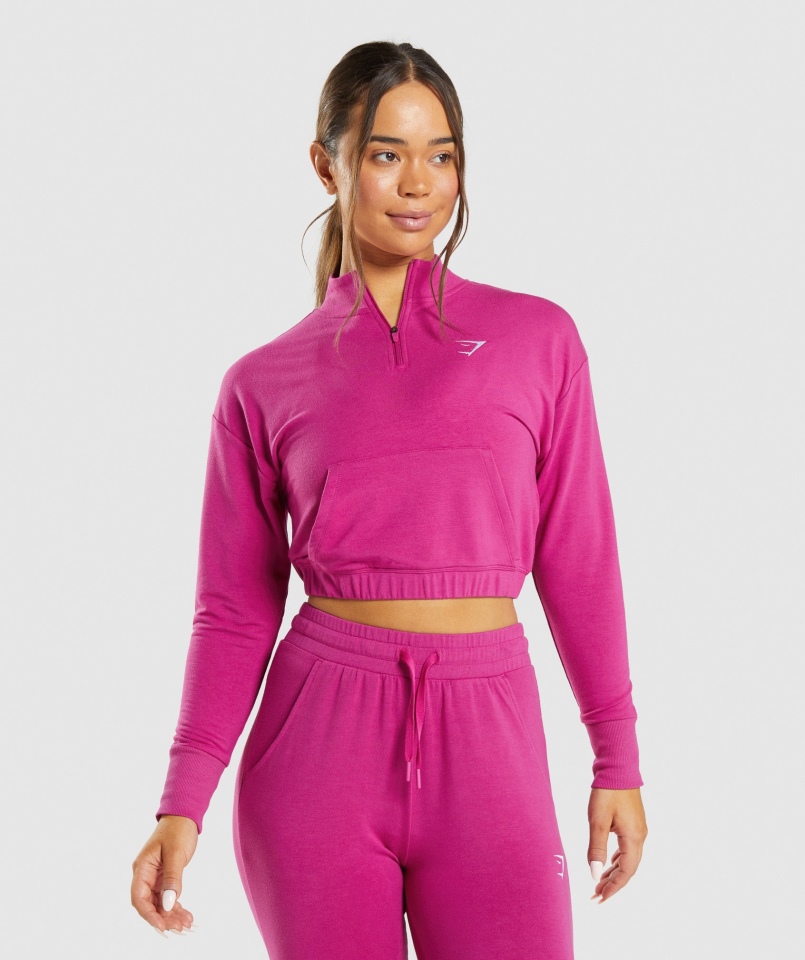 Gymshark Trening Pippa Pulower Smok Różowy