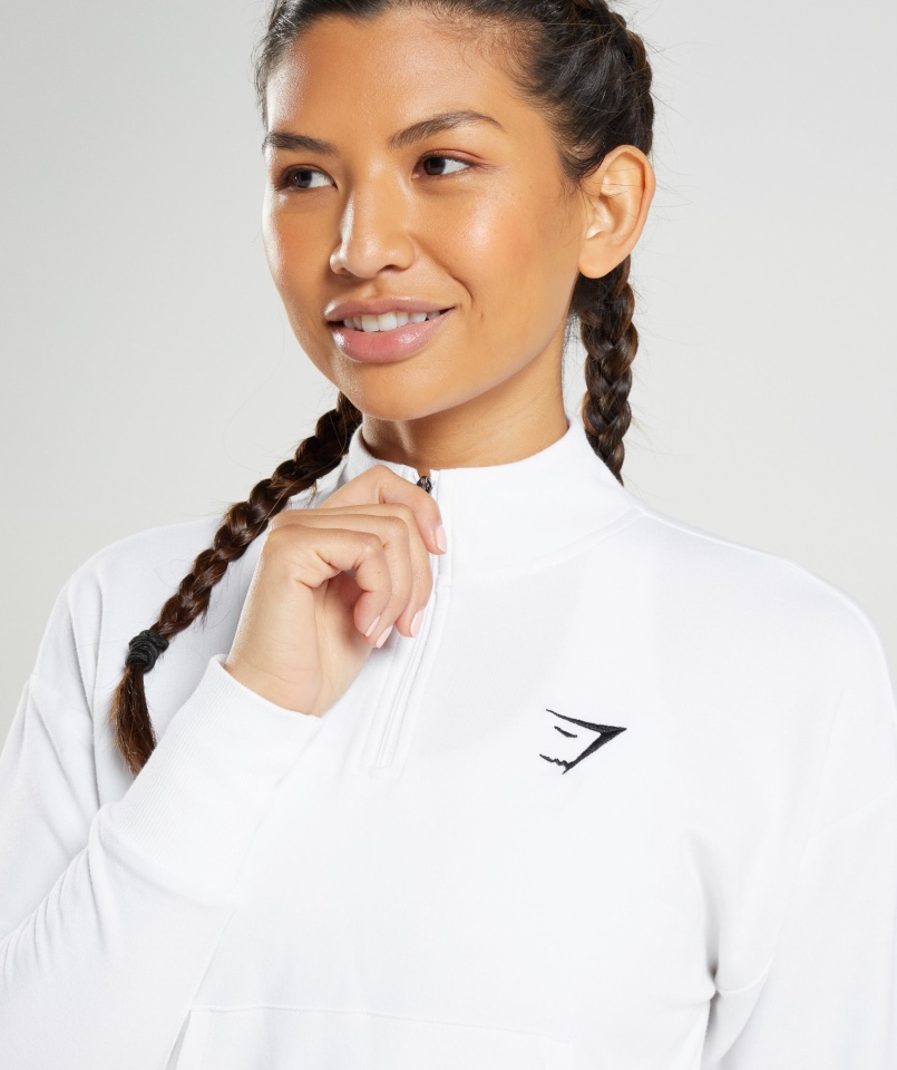 Gymshark Treningowy Pulower Pippa Biały
