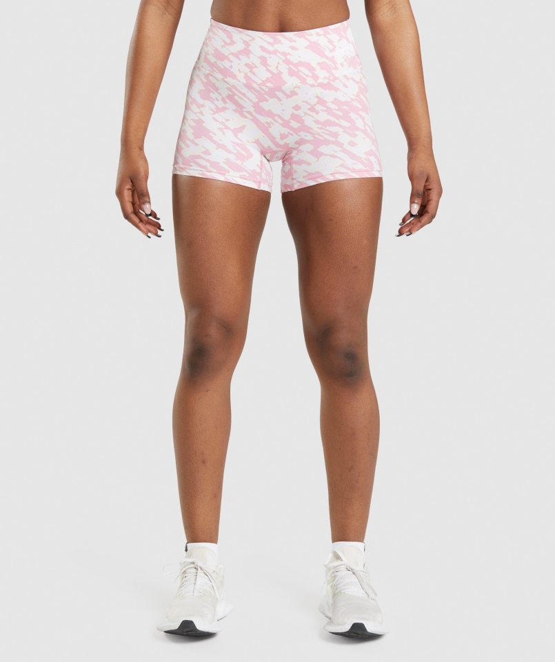 Spodenki Treningowe Gymshark Sorbet Różowy Print